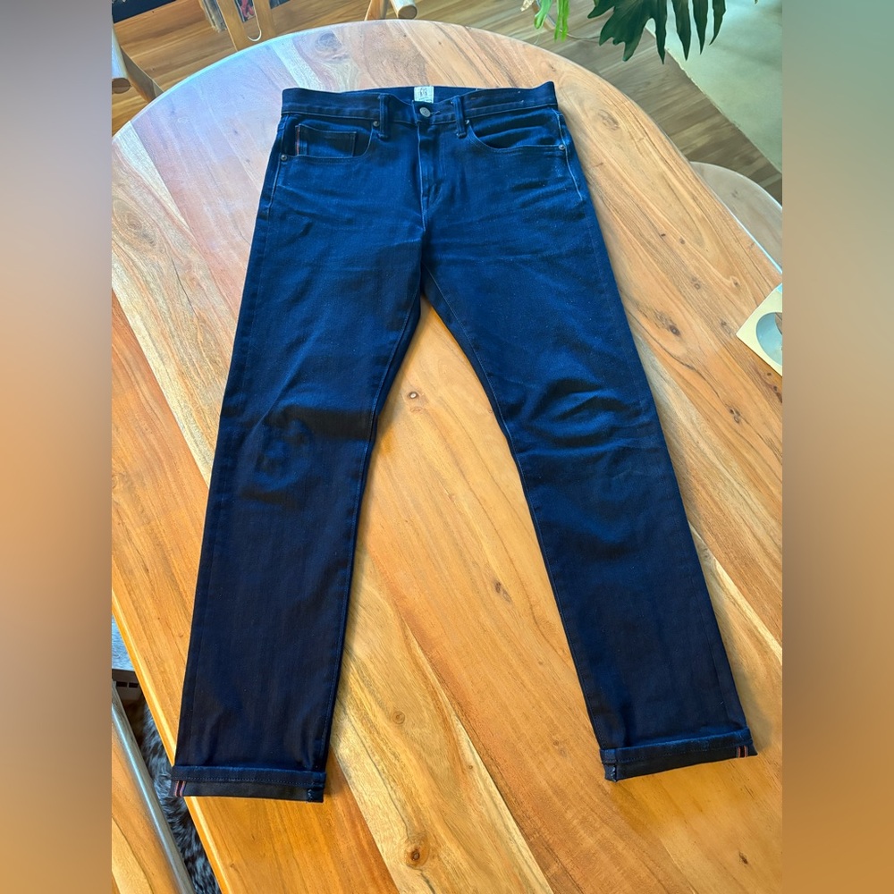 Hiroshi Kato Navy Blue Scissor Pants